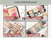 Craftreat Scrapbook Blank Quick Folio - Flip Flair Folio - Black, Kraft and White