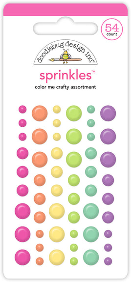 Color Me Crafty - Doodlebug Sprinkles Adhesive Enamel Shapes
