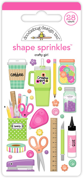 Crafty Girl - Doodlebug Sprinkles Adhesive Enamel Shapes