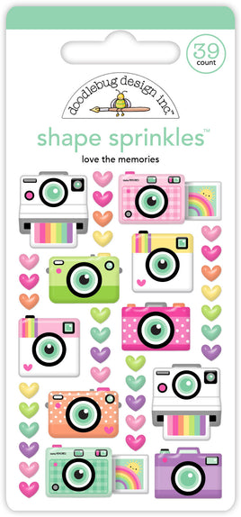 Love the Memories - Doodlebug Sprinkles Adhesive Enamel Shapes