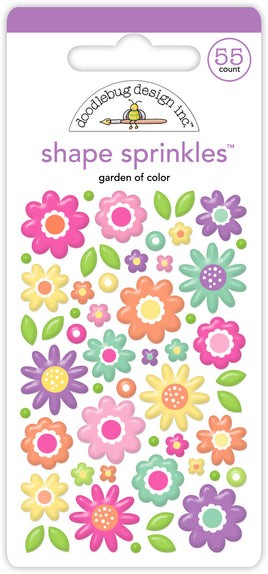 Garden of Color - Doodlebug Sprinkles Adhesive Enamel Shapes