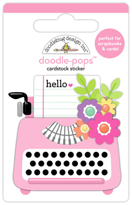 Just a Note - Doodlebug Color Me Crafty Doodle-Pops 3D Stickers