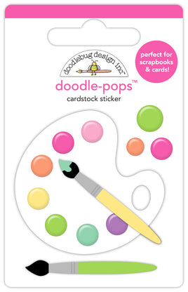Color Me Happy - Doodlebug Color Me Crafty Doodle-Pops 3D Stickers