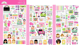 Color Me Crafty - Doodlebug Mini Icon Stickers