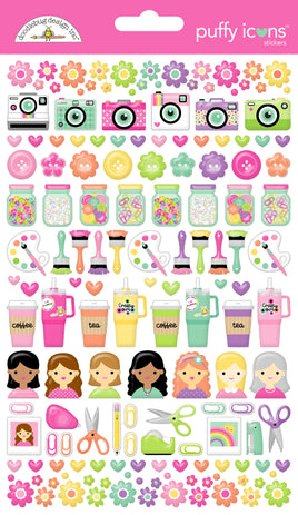 Color Me Crafty - Doodlebug Puffy Stickers