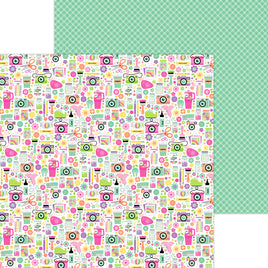 Color Me Crafty - Doodlebug Color Me Crafty Double-Sided Cardstock 12"X12"