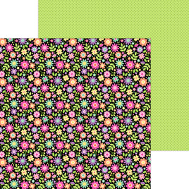 Garden Girl - Doodlebug Color Me Crafty Double-Sided Cardstock 12"X12"