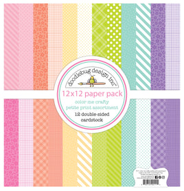 Color Me Crafty - Doodlebug Petite Prints Double-Sided Cardstock 12"X12"