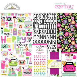 Color Me Crafty - Doodlebug Essentials Page Kit 12"X12"