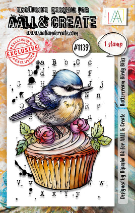 AALL and Create - A7 Stamp Set - Buttercream Birdy Bliss