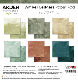 Arden Creative Studio Amber Ledgers Solids 12in x 12in Paper Pad
