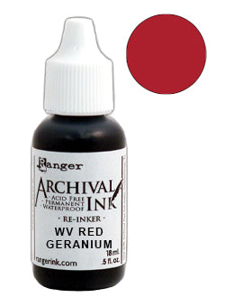 RED GERANIUM - Archival Reinker