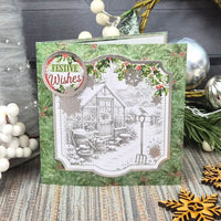 An Artist's Garden at Christmas Printed Parchment