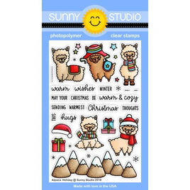 Alpaca Holiday Stamps