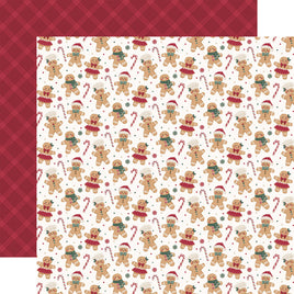 Cheerful Gingerbread - Echo Park Baking Christmas Cheer Cardstock 12"X12"
