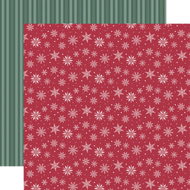 Snowflake Icing - Echo Park Baking Christmas Cheer Cardstock 12"X12"