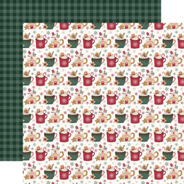 Hot Chocolate Mugs - Echo Park Baking Christmas Cheer Cardstock 12"X12"