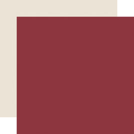 Red / Cream - Echo Park Baking Christmas Cheer Cardstock 12"X12"