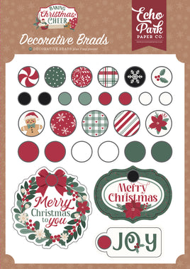 Baking Christmas Cheer - Echo Park Decorative Brads