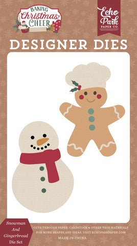 Snowman And Gingerbread - Echo Park Die Set