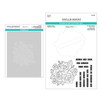 Garden Party - Spellbinders Stamp Die And Stencil Bundle From The Garden Co