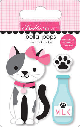 Pretty Kitty - Bella Blvd Bow Wow Bella-Pops 3D Stickers