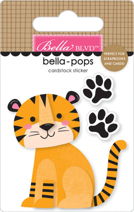 Tiger Tracks - Bella-pops 3D Cardstock Sticker