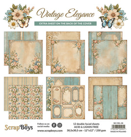 Vintage Elegance - 12X12 Paper Pad