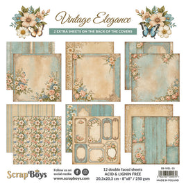 Vintage Elegance - 8X8 Paper Pad