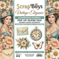 Vintage Elegance - 6X6 Pop-up Paper Pad