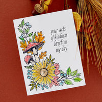 Autumn Floral Corner - Spellbinders BetterPress Letterpress System Press Plate &Die