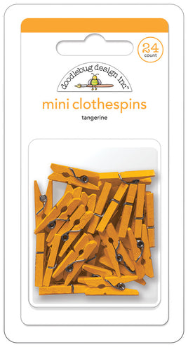 Tangerine, Mini Clothespins