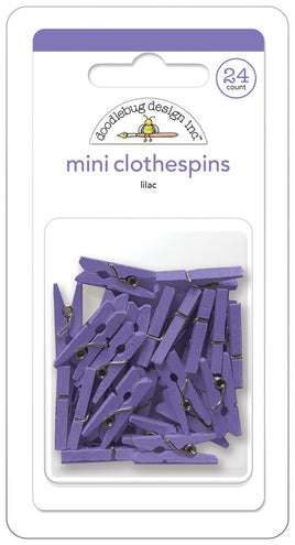 Lilac, Mini Clothespins