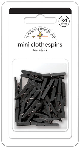 Beetle Black , Mini Clothespins