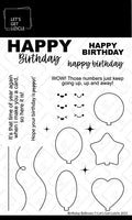 Birthday Balloons - Clear Stamp