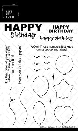 Birthday Balloons - Clear Stamp