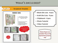 CrafTreat Scrapbook Blanks - Basic 6x6 - Black & Kraft Color