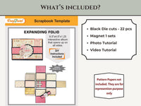 CrafTreat Scrapbook Blanks - Expanding Folio - Kraft Color