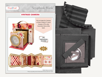 Vintage Camera - Ivory - CrafTreat Scrapbook Blank Precut Album Base