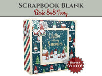 CrafTreat Scrapbook Blank Precut Album Base - Basic 8x8 - Ivory