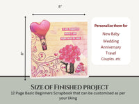 CrafTreat Scrapbook Blank Precut Album Base - Basic 8x8 - Ivory