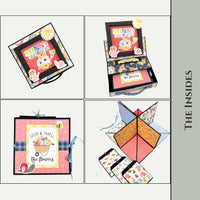 CrafTreat Scrapbook Blank Easel Box Folio - Black