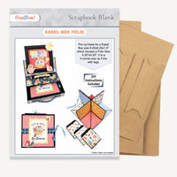 CrafTreat Scrapbook Blank Easel Box Folio - Kraft
