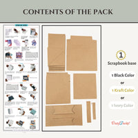 CrafTreat Scrapbook Blank Easel Box Folio - Kraft