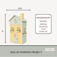 CrafTreat Scrapbook Blank - Tall House - Black