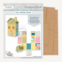 CrafTreat Scrapbook Blank - Tall House - Kraft