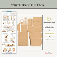 CrafTreat Scrapbook Blank - Tall House - Kraft
