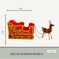 Red - CrafTreat Scrapbook Blank - Sleigh Pull Flap Album