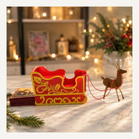 Red - CrafTreat Scrapbook Blank - Sleigh Pull Flap Album