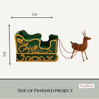 Green - CrafTreat Scrapbook Blank - Sleigh Pull Flap Album